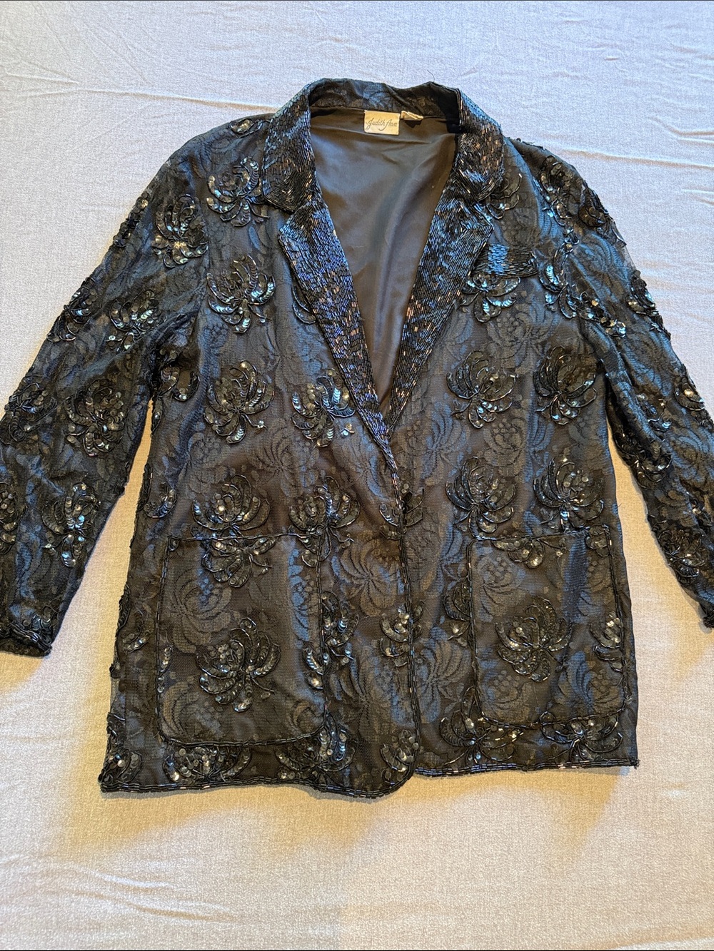 Vintage Judith Ann Black Blazer